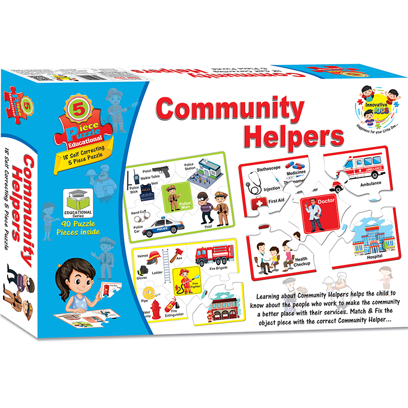 PUZZLE EDUCATIONAL COMMUNITY HELPERS 5PCS [YT]