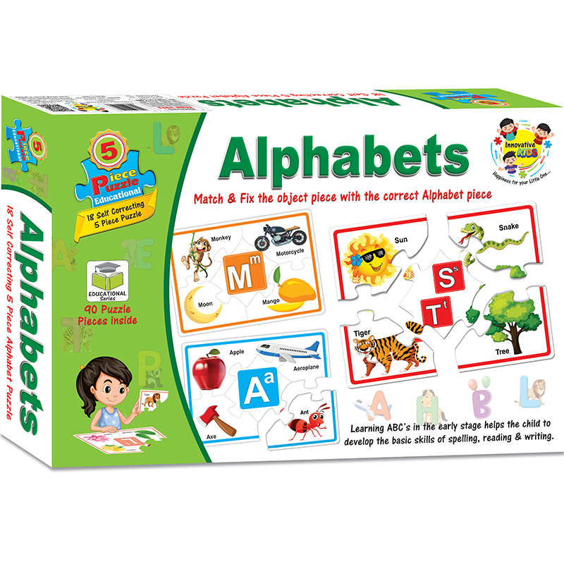 PUZZLE EDUCATIONAL ALPHABETS 5PCS [YT]