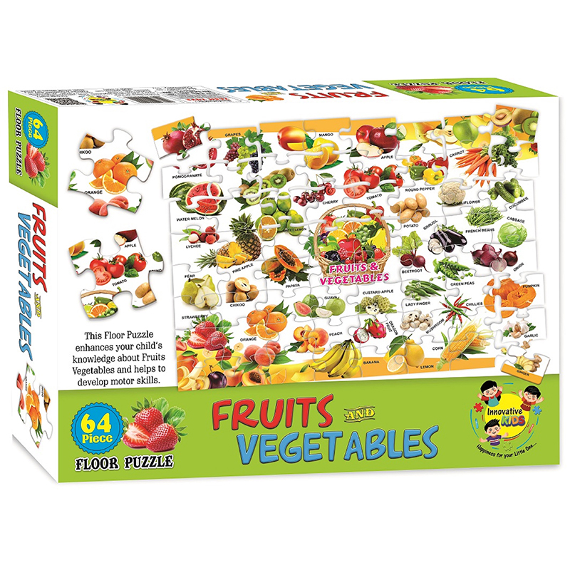 PUZZLE FRIUTS & VEGETABLES 64PCS [YT]
