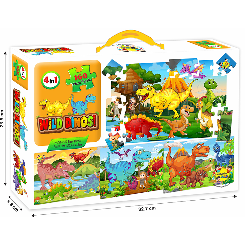 PUZZLE WILD DINOS 160PCS [YT]