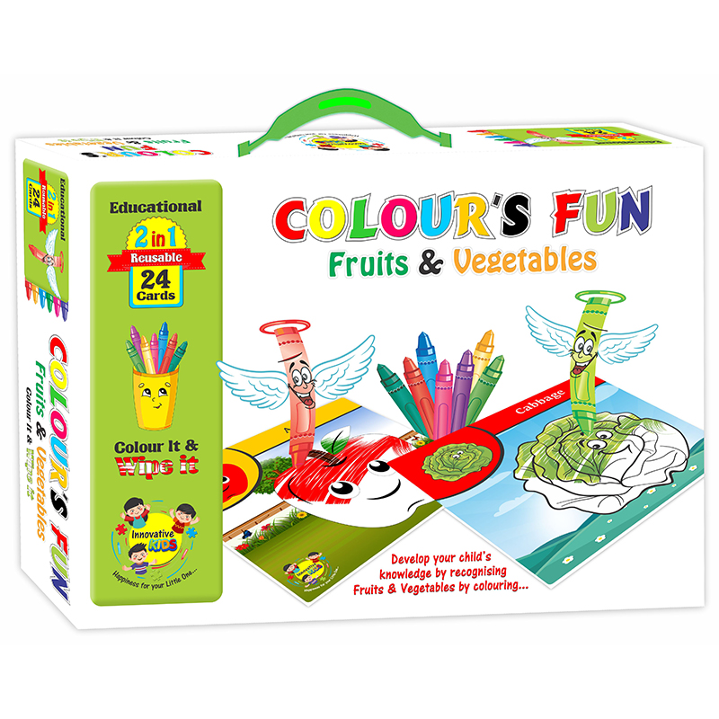 COLOUR FUN FRIUTS & VEGETABLES SMALL [YT]
