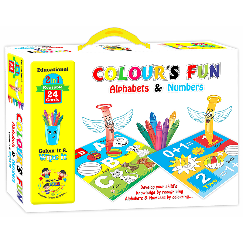COLOUR FUN ALPHABETS & NUMBERS SMALL [YT]
