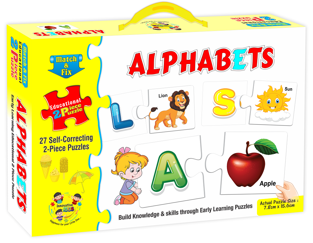 PUZZLE MATCH & FIX ALPHABETS 2PCS  [YT]