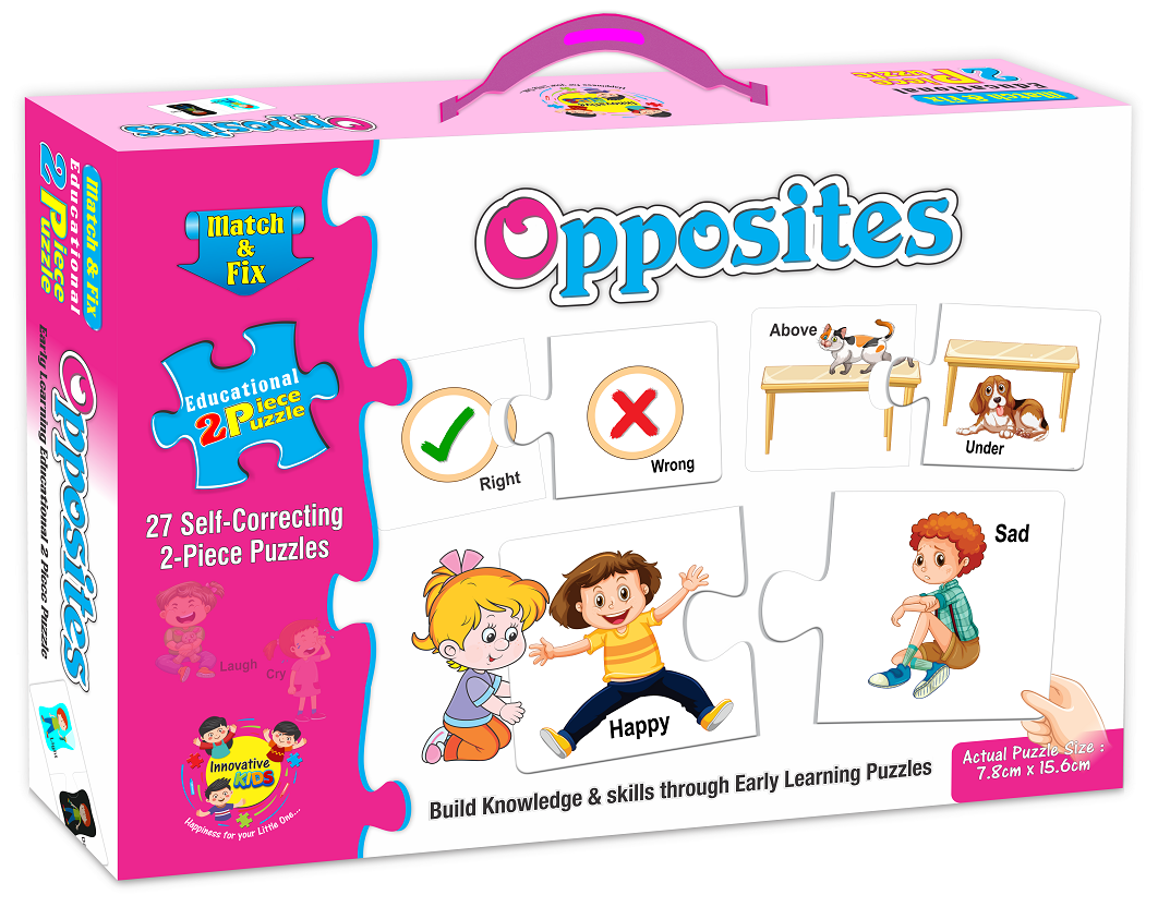 PUZZLE MATCH & FIX OPPOSITES 2PCS  [YT]
