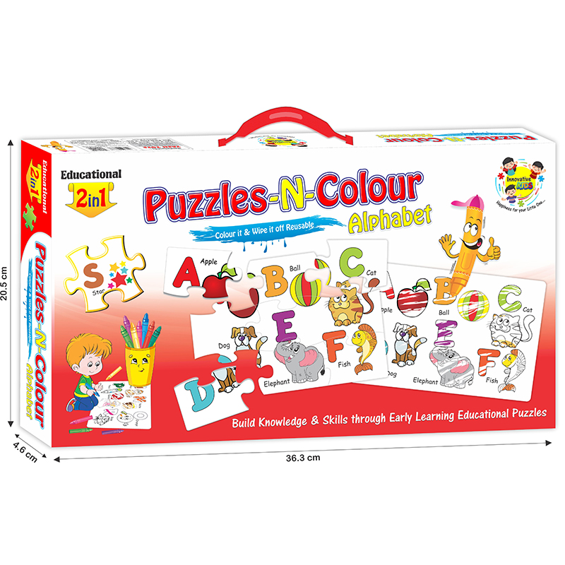 PUZZLE N COLOUR ALPHABETS [YT]