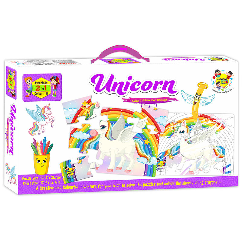 PUZZLE IT COLOUR IT UNICORN [YT]
