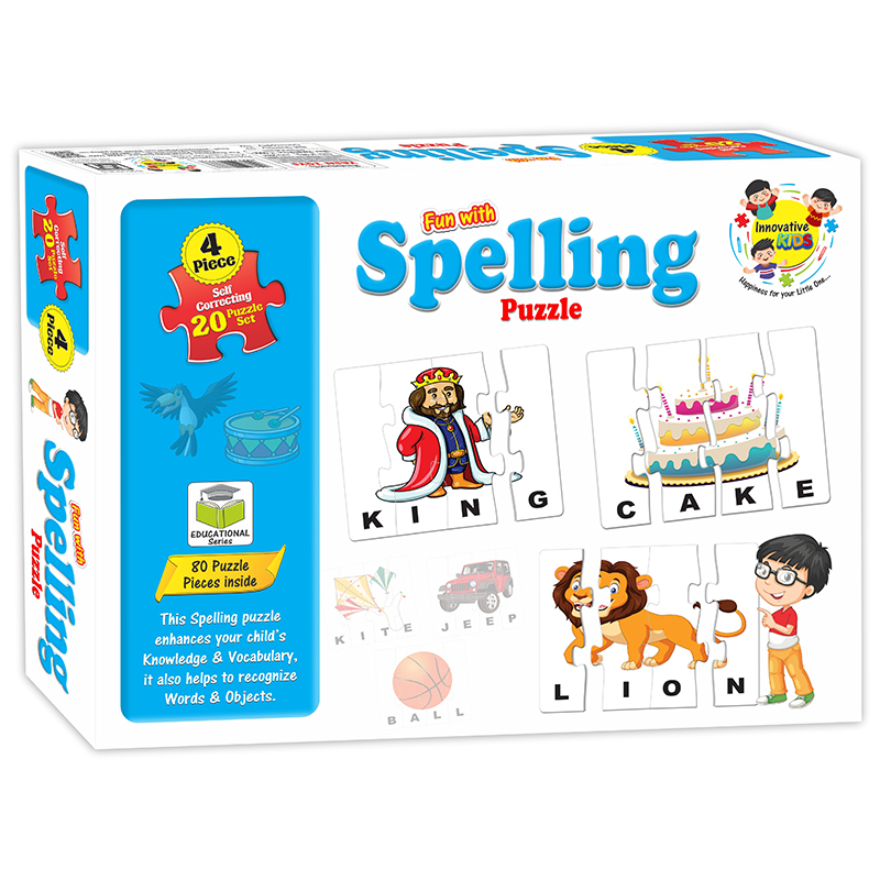 PUZZLE SPELLING 4PC LETTERS [YT]