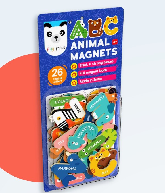 ABC MAGNETS [CAPITAL LETTERS] [ANIMAL THEMES] [PP-89]