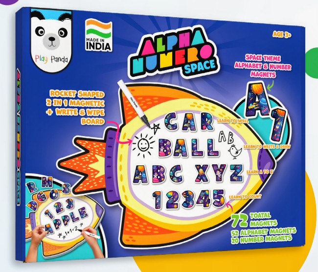 ALPHA NUMERO MAGNETIC BOARD [SPACE] [PP-155]