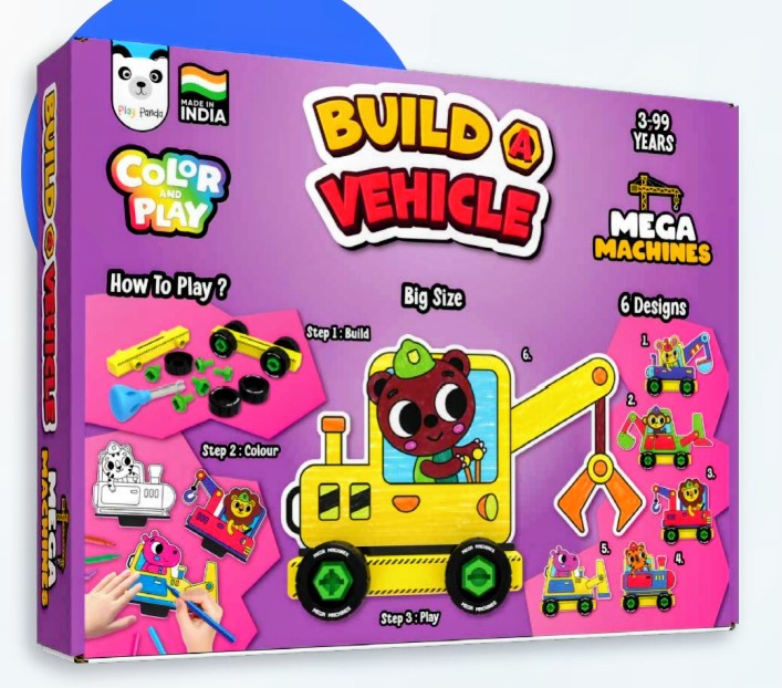 BUILD A VEHICLE [BIG] [MEGA MACHINES] [PP-139] 
