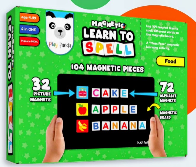 MAGNETIC  LEARN  TO SPELL [FOOD] [PP-20]