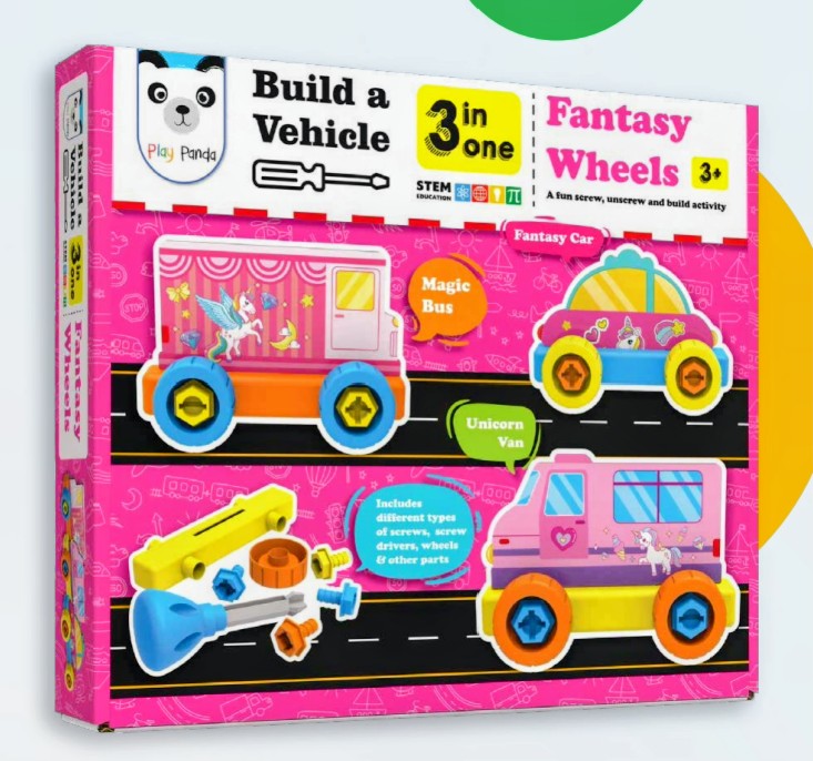 BUILD A VEHICLE 3 IN 1 [SMALL] [FANTASY WHEELS] [PP-87]