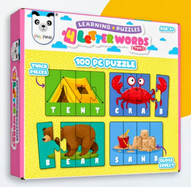 LEARNING PUZZLE 4 LETTER [TYPE-2] [100PC] [PP-73]