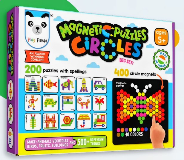MAGNETIC PUZZLE [BIG] [400 PC] [CIRCLES] [PP-15]