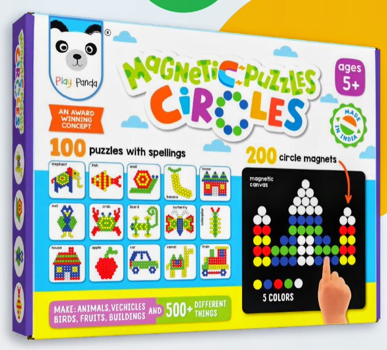 MAGNETIC PUZZLE [SMALL] [200 PC] [CIRCLES] [PP-12]