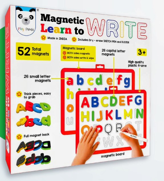 MAGNETIC LEARN TO WRITE [BIG] [CAPITAL & SMALL LETTERS] [PP-49]