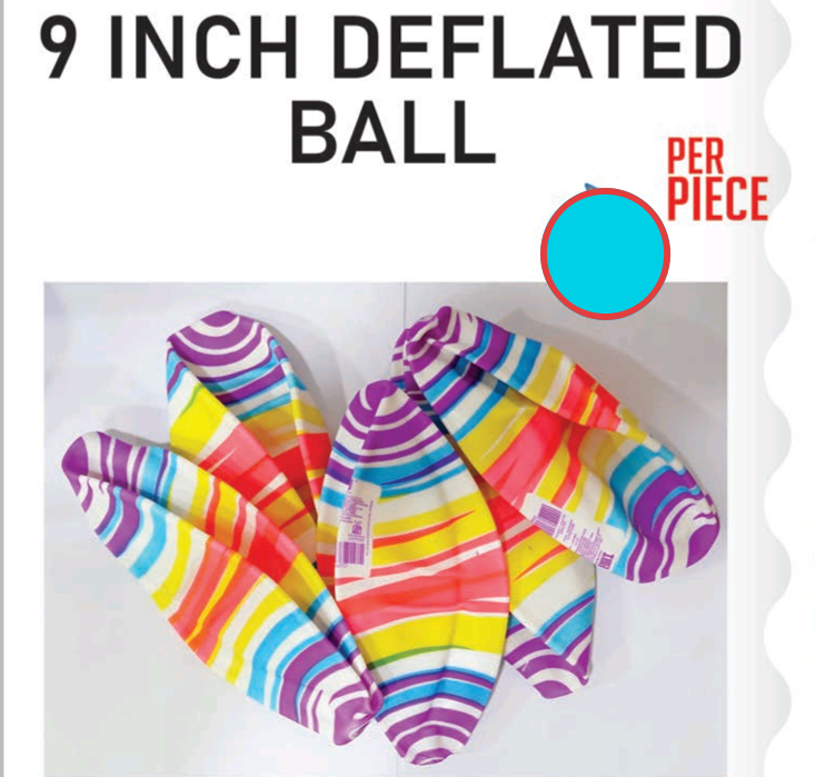 BALL DEFLATED [9 inch] [IT]