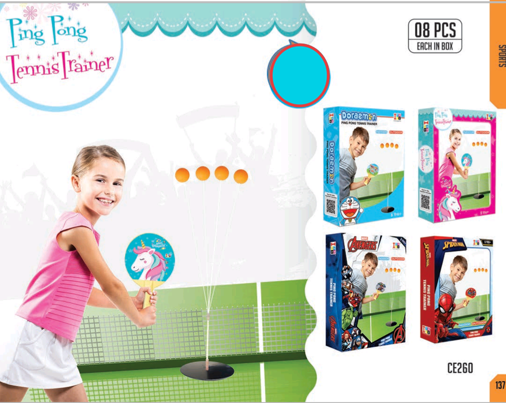 TABLE   TENNIS PINGPONG TRAINER UNICORN [IT]