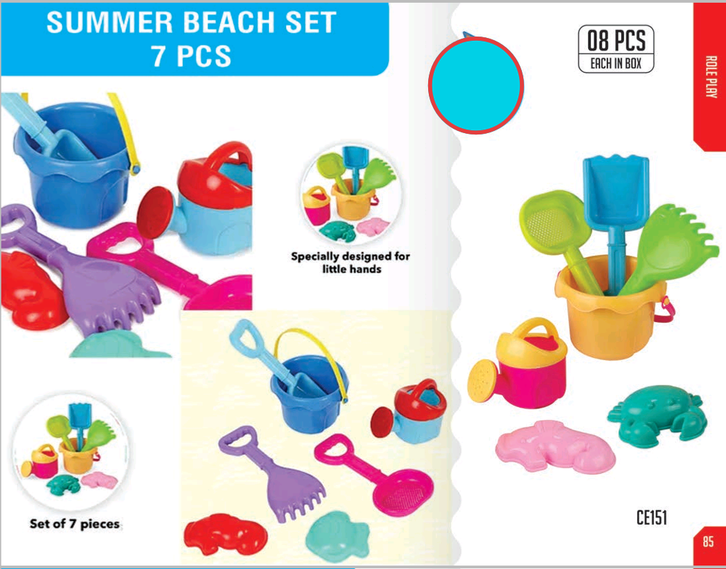 BEACH SET  SUMMER  [7PCS] [IT]