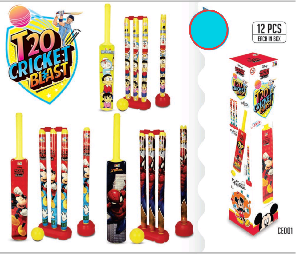 CRICKET   SET CARTOON [T-20] [BOX] [IT]