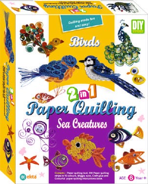 PAPER  QUILLING [BIRDS+SEA CREATURES] [EK]