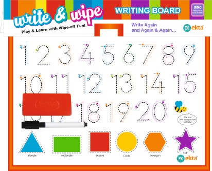 WRITE  &  WIPE BOARD [NUMBERS+SHAPES] [EK]